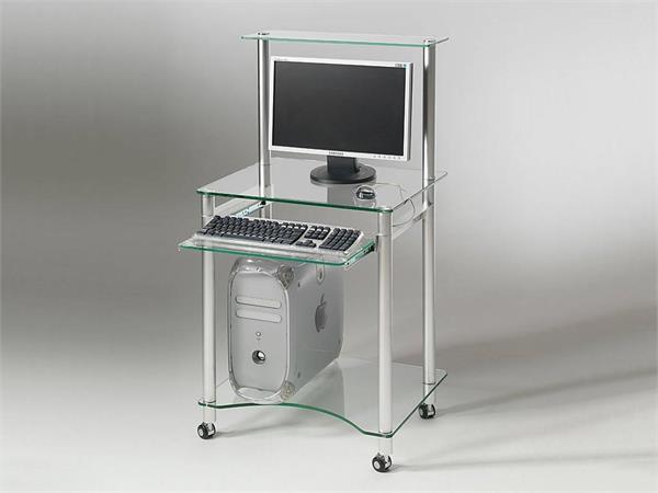 Scrivania per computer in vetro Compact