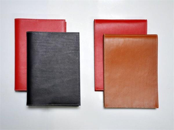 Notepad and Exercise book in real Italian leather