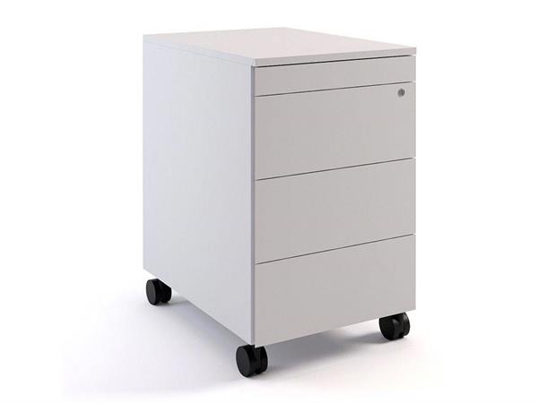 Metal chest of drawers on wheels with 4 drawers Simplex
