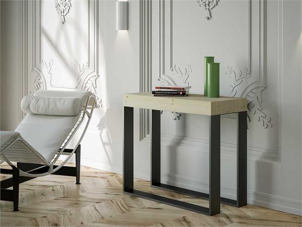 Extendable industrial style console West