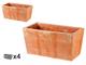 Rectangular terracotta box Moderne in Pots