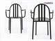 Mallet Stevens Stuhl aus lackiertem Metall mit Armlehnen in Stühle