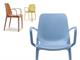 Plastic chair with armrests Ginevra in Chairs