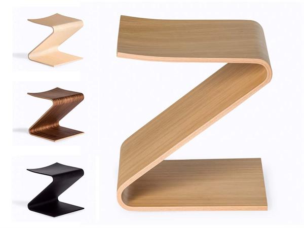 Sgabello legno design Zack