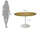 90cm round dining table Turban in Dining tables