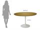 107 cm round table Turban in Dining tables