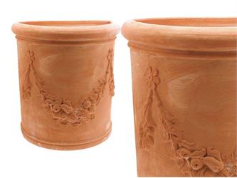 Vaso Toscano Liscio h 25, T 716 030, Vasi di Terracotta