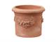 Vaso cilindro trequanda festonato in terracotta in Vasi