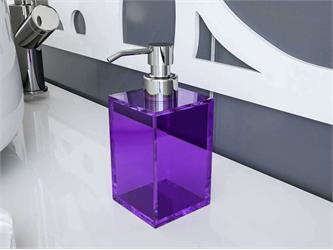 Design Unico Plastica Porta Sapone Per Cucina & Bagno Viola Colore