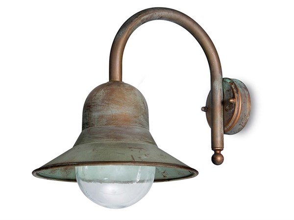 Brass outdoor wall light Campanula 2091