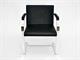 BRNO fauteuil en cuir et  structure plate in Jour