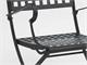 Isabella folding chair with armrests in Outdoor