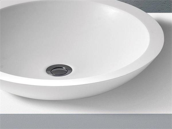 Countertop washbasin in Betacryl Solid Surface Oculus