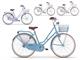 Bicicletta Old-Style con cestino Moonlight Donna  in Esterno