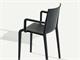 Stackable plastic chair with armrest Nassau in Living room