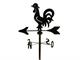 Wrought iron weathercock Rooster GF50 in Outdoor