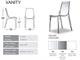 Sedia trasparente Vanity Chair  in Giorno