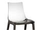 Chaise transparente Natural Zebra antishock in Jour