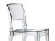 Transparent polycarbonate chair Isy  in Living room