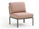 Garden armchair Dove-grey Komodo Central Element in Outdoor