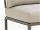 Garden armchair Dove-grey Komodo Central Element in Outdoor