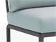 Outdoor lounge chair Anthracite Komodo terminal element right/left in Outdoor