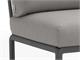 Outdoor lounge chair Anthracite Komodo terminal element right/left in Outdoor