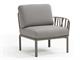 Outdoor lounge chair Dove-grey Komodo terminal element right/left in Outdoor