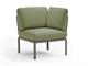 Balcony armchair Dove-grey Komodo corner element in Outdoor