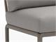 Balcony armchair Dove-grey Komodo corner element in Outdoor