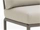 Balcony armchair Dove-grey Komodo corner element in Outdoor