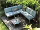 Balcony armchair Dove-grey Komodo corner element in Outdoor