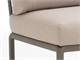 Balcony armchair Dove-grey Komodo corner element in Outdoor