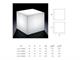 Outdoor pouf Blok luminous Cube in Outdoor