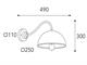 Lanterna da parete Circle 3238 VS in Illuminazione