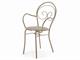Metal garden chairs with arms Mimmo in Outdoor