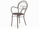 Metal garden chairs with arms Mimmo in Outdoor