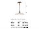 Ceramic hanging lamp Bassano 380/1S in Lighting