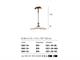 Ceramic hanging lamp Bassano 380/1S in Lighting