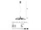 Contemporary design lamp Maestrale 5502/1S in Lighting