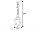 Lampe à suspension pour porches Gemstone 3452 medium size in Éclairage