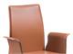 Design leather chair with armrests Caravaggio in Living room