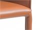 Chaise en cuir design avec accoudoirs Caravaggio in Jour