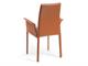 Design leather chair with armrests Caravaggio in Living room