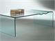 Glass coffee table design Dune in Living room