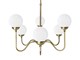 Vintage brass chandelier LP 0380 6F in Lighting