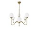 Vintage brass chandelier LP 0380 6F in Lighting