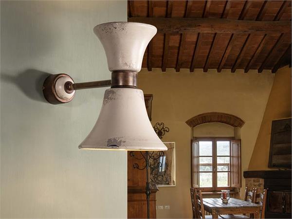 Ceramic wall light Clessidra 50174