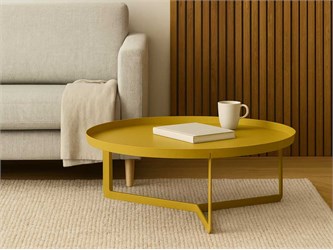 round 3 tavolino rotondo di metallo