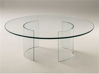 Basen aus gebogenem Glas für Tisch aus Glas Tao